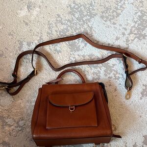 Fossil brown Leather Crossbody Bag